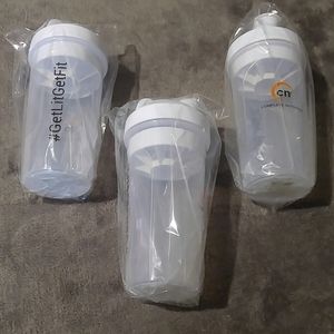 3 Complete Nutrition shaker bottles